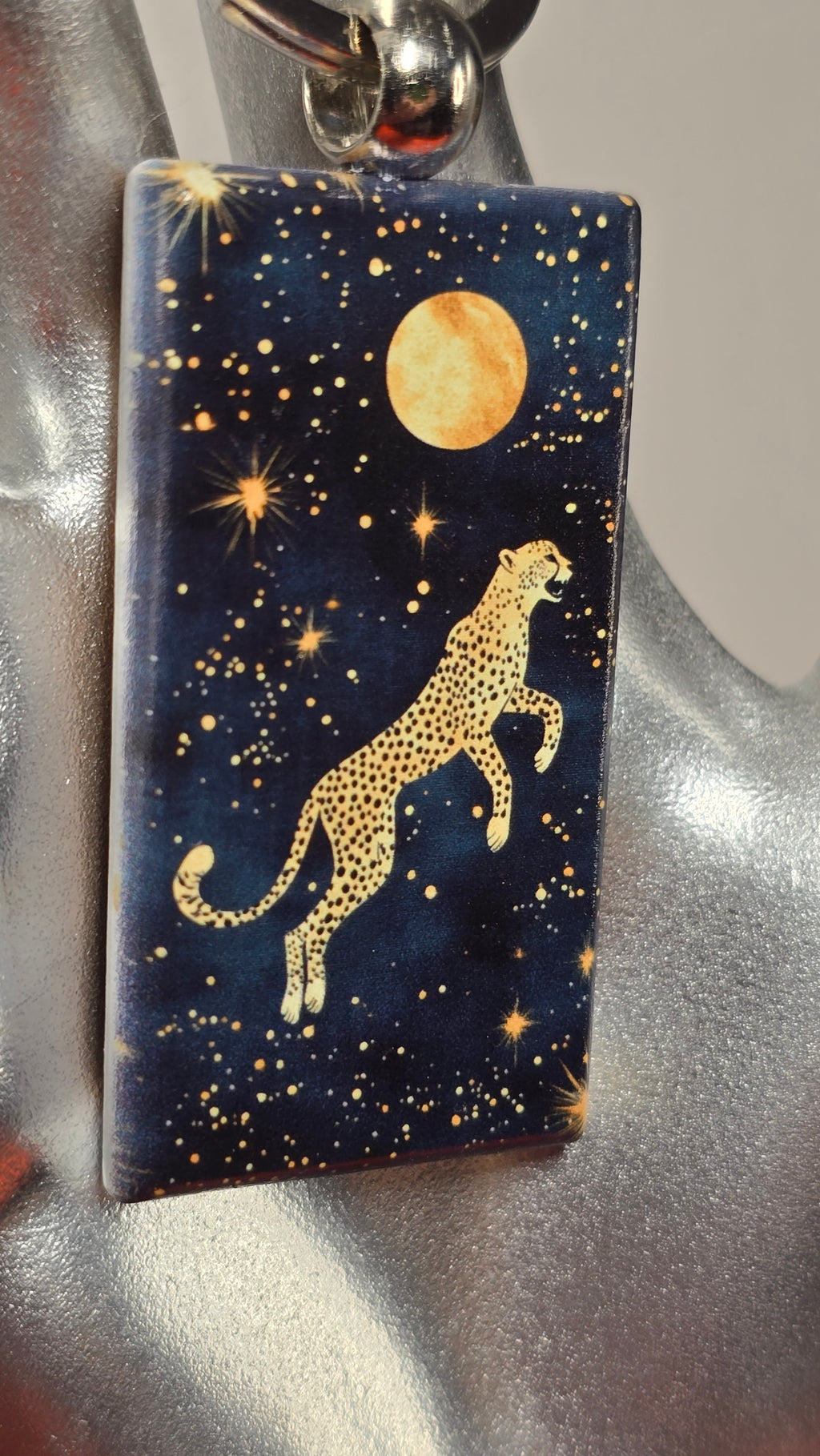 Celestial Cheetah Keychain