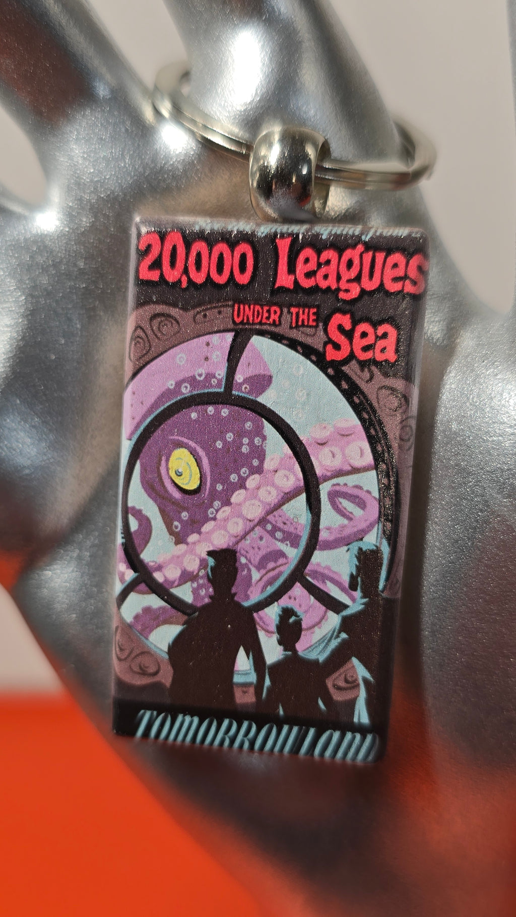 20,000 Leagues Under the Sea Tomorrowland Wood Keychain