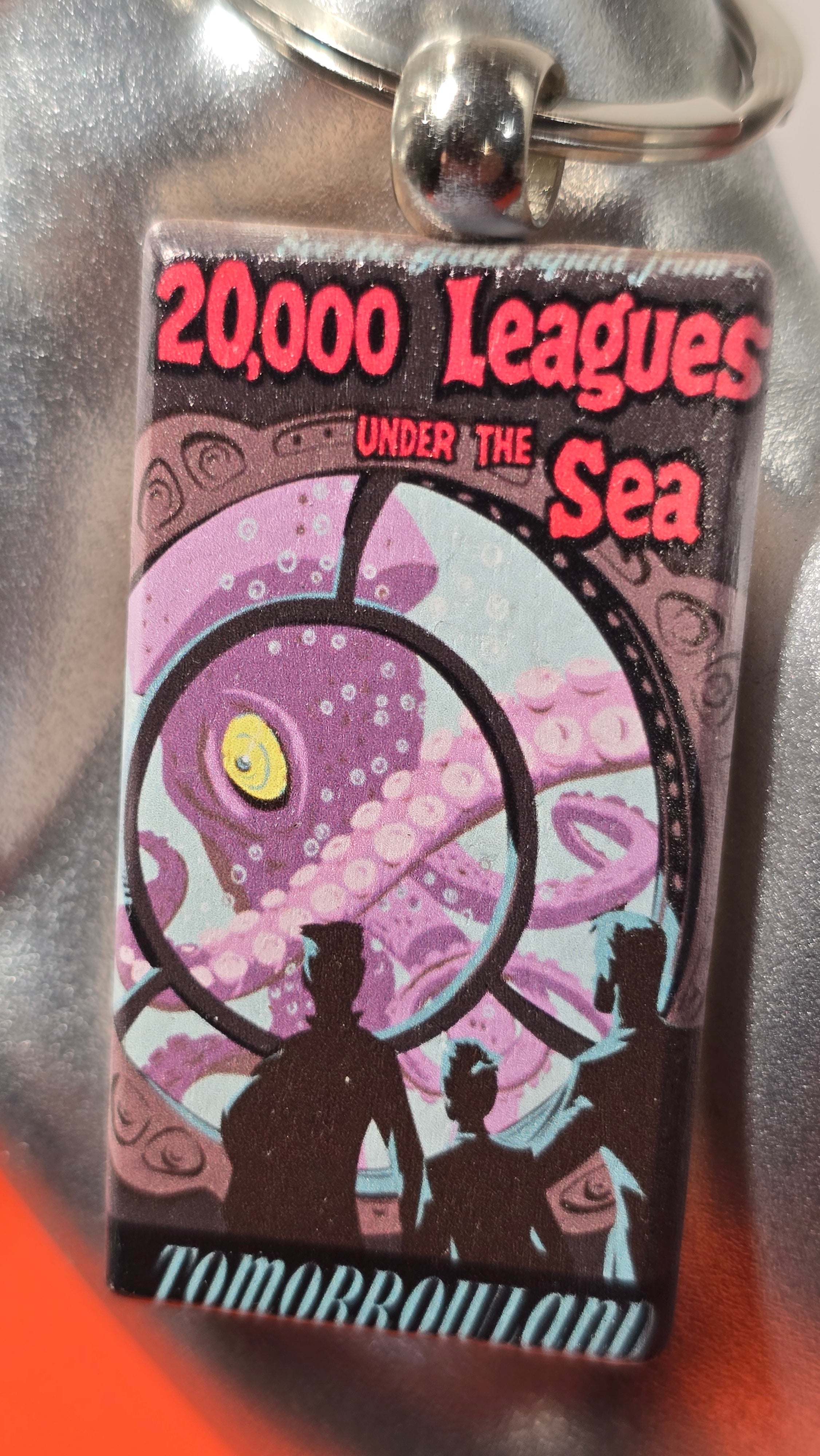 20,000 Leagues Under the Sea Tomorrowland Wood Keychain