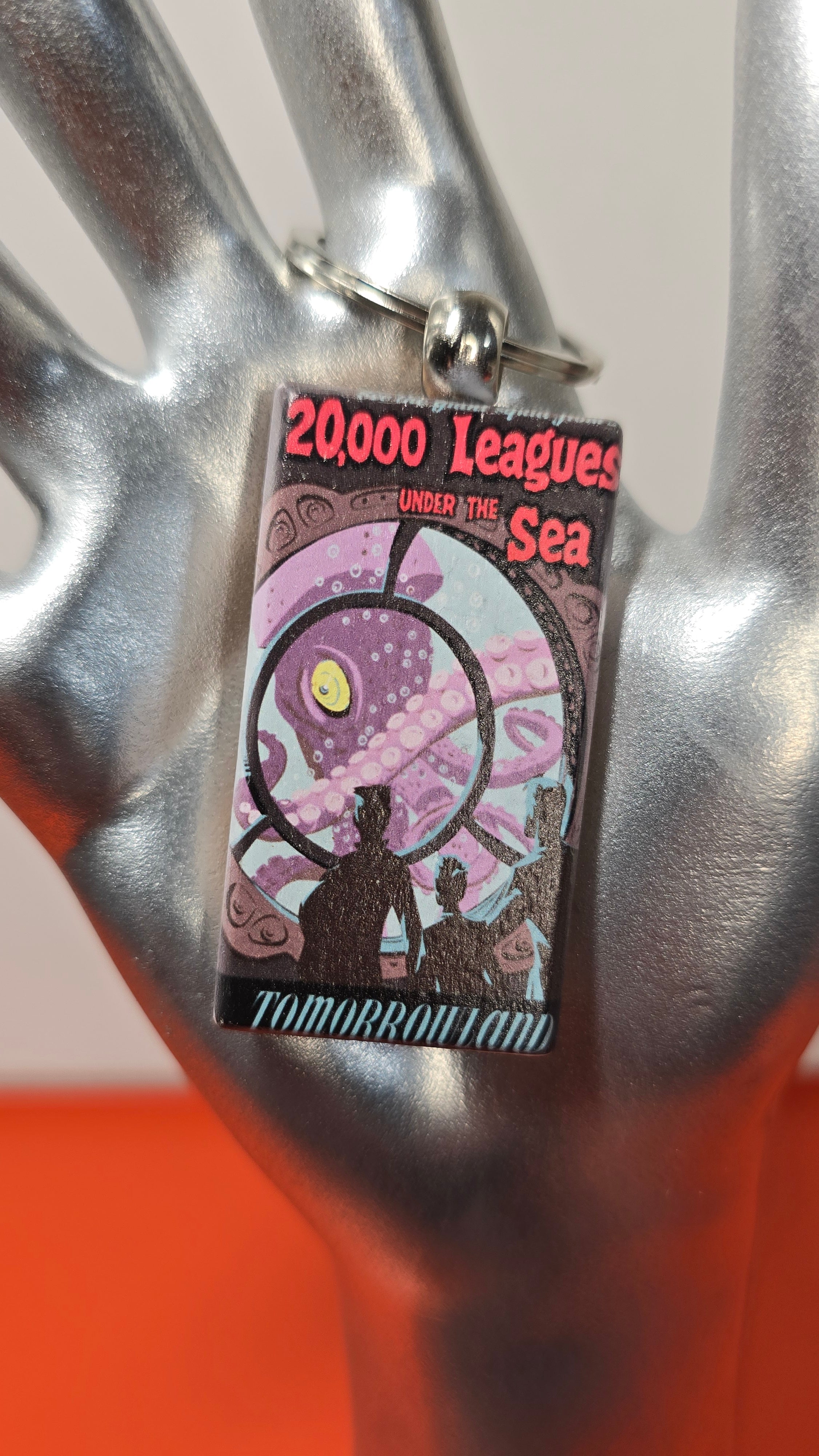20,000 Leagues Under the Sea Tomorrowland Wood Keychain