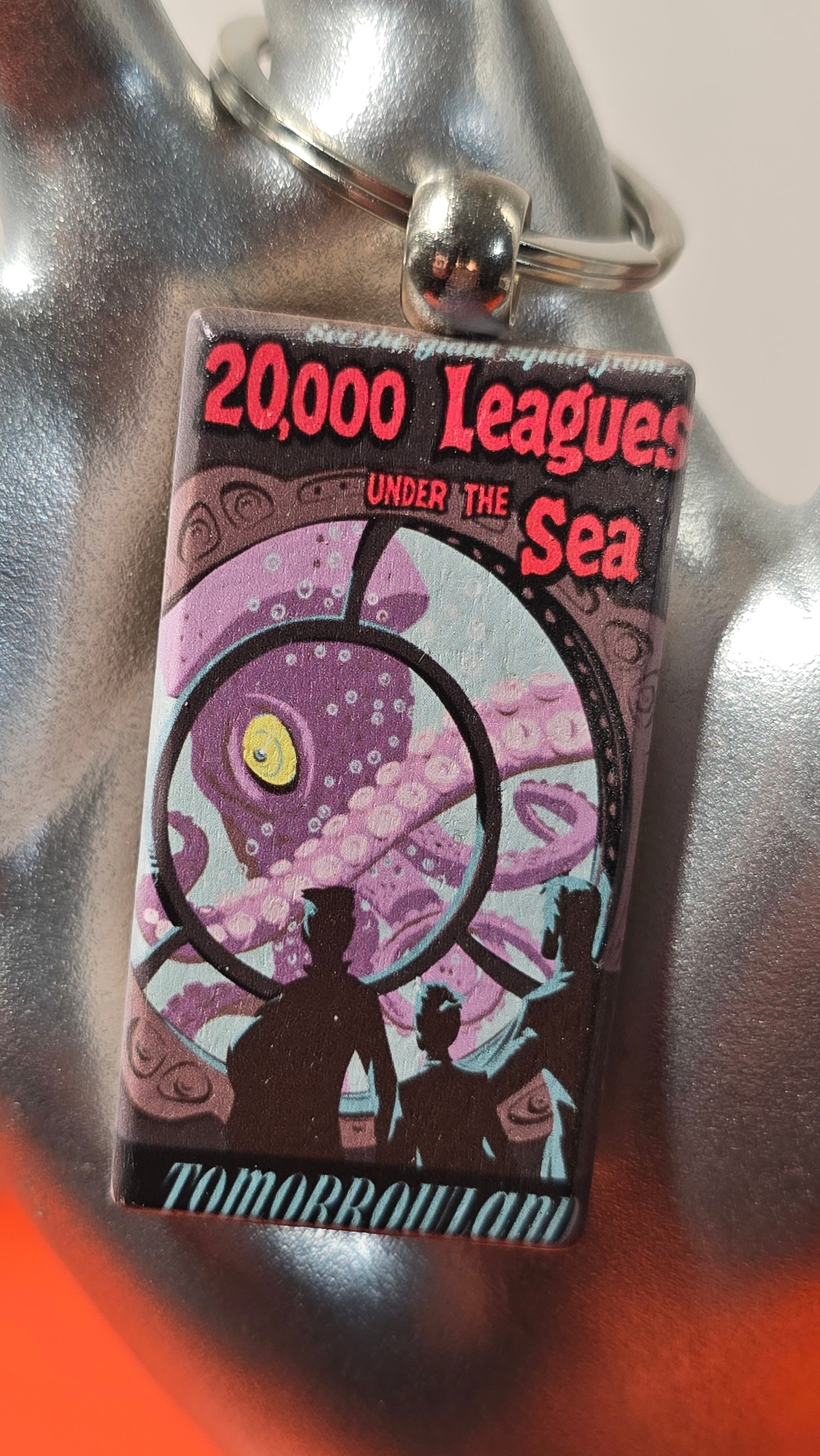 20,000 Leagues Under the Sea Tomorrowland Wood Keychain
