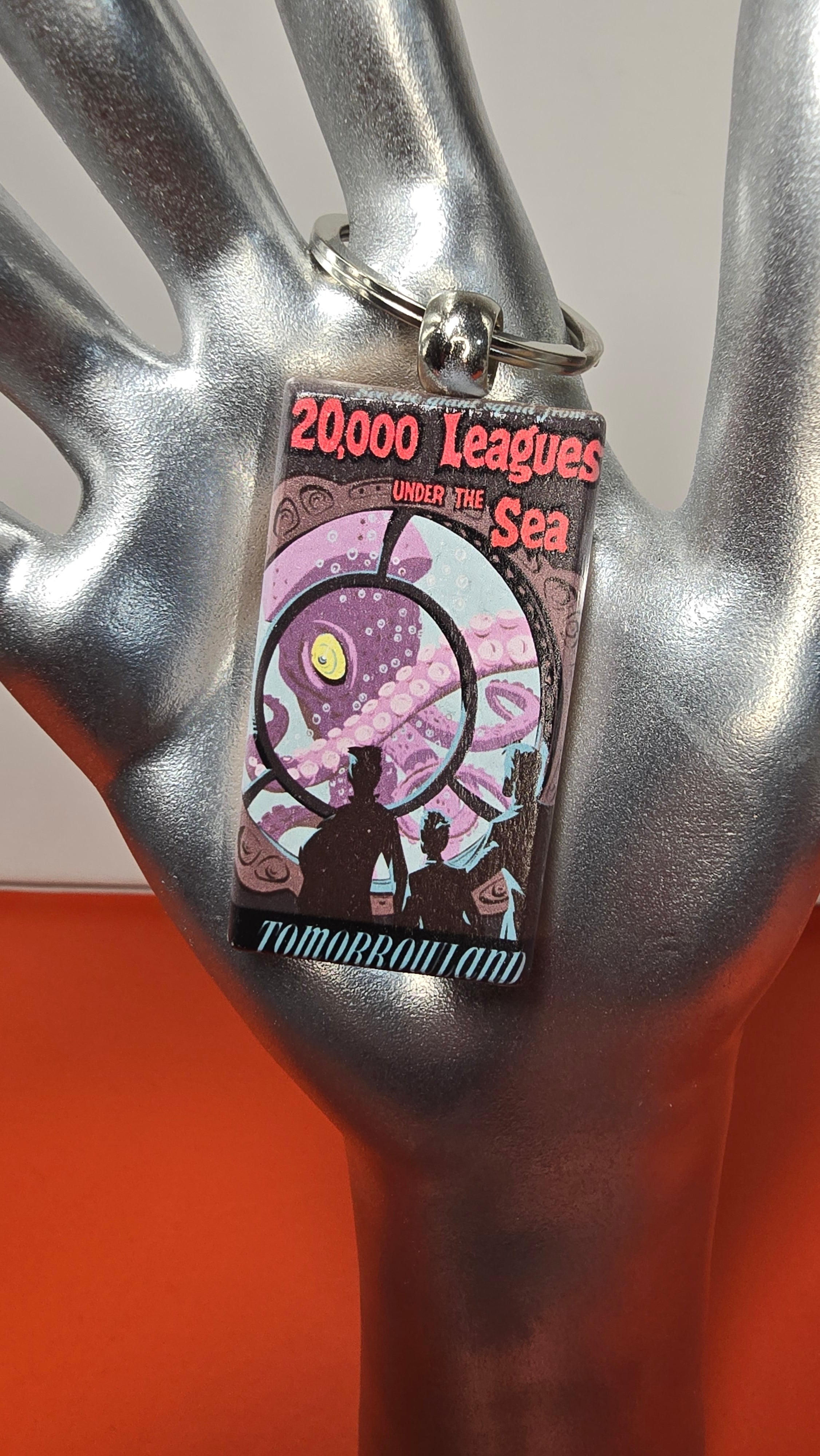 20,000 Leagues Under the Sea Tomorrowland Wood Keychain