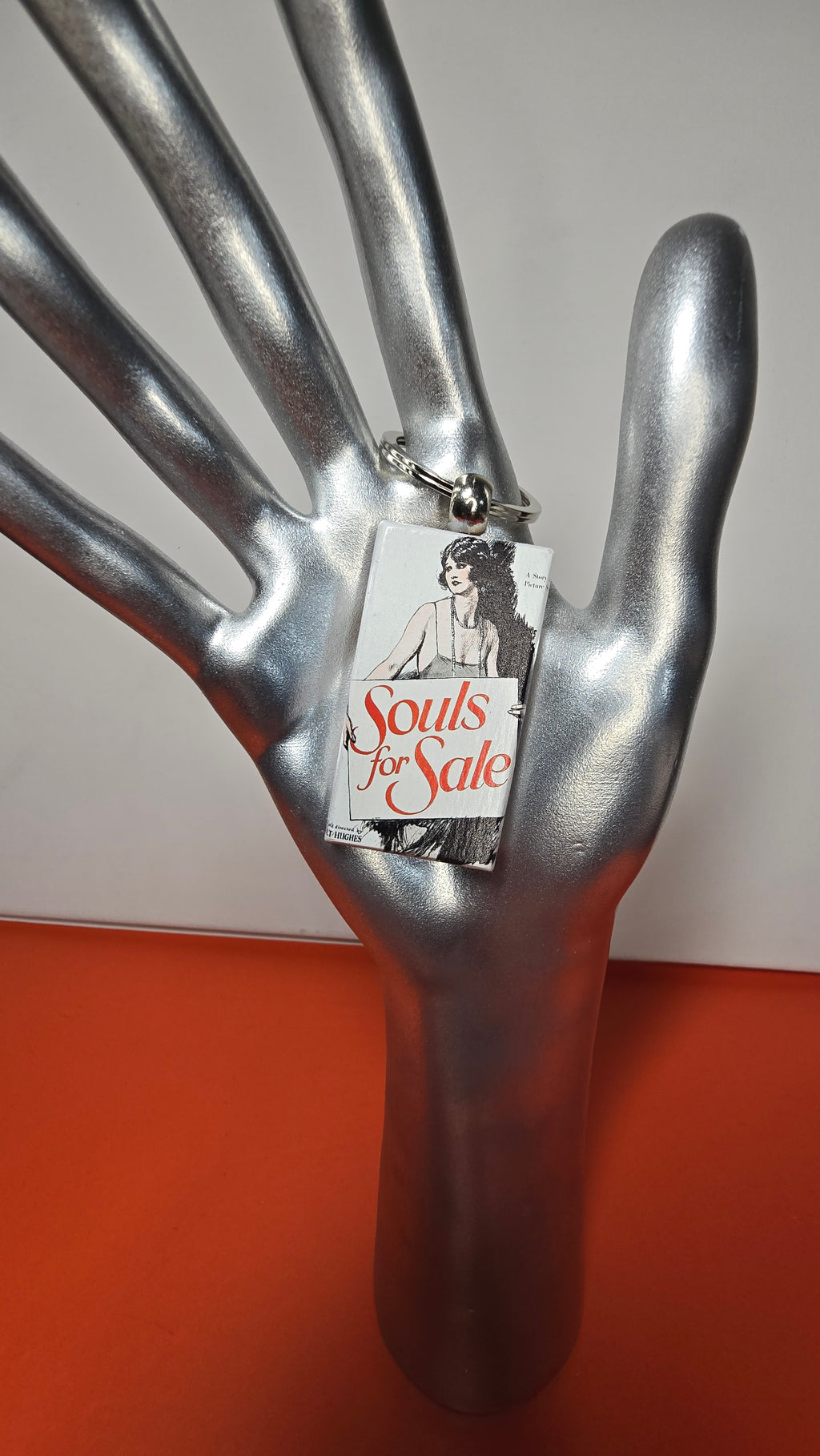 Souls for Sale 1923 Silent Film Poster Wood Keychain