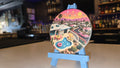 Palm Springs Aerial Pool Party Ceramic Coaster